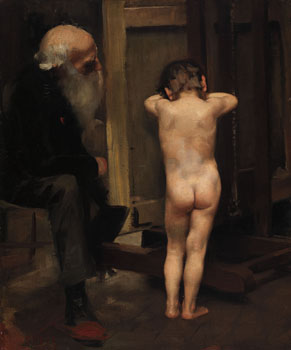 Study for How Bitter Life Is by Paul Peel sold for $100,300