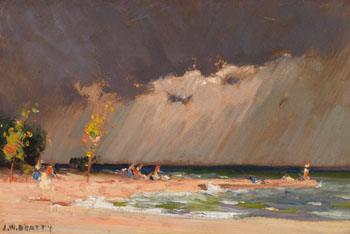 The Squall, Toronto Island by John William (J.W.) Beatty sold for $67,250