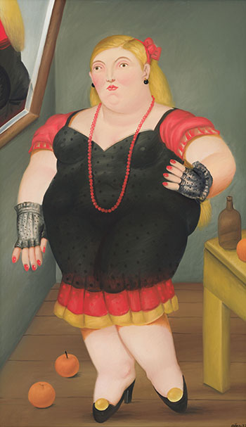 Femme debout by Fernando Botero sold for $811,250