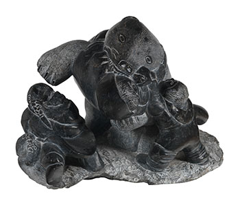 Bear Attack by Johnny Inukpuk sold for $31,250