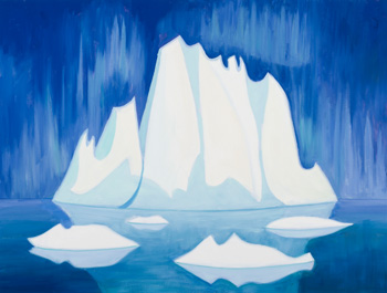 Iceberg with Northern Lights by Doris Jean McCarthy vendu pour $58,250