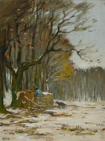 First Snow, Île d'Orléans by Horatio Walker sold for $12,500