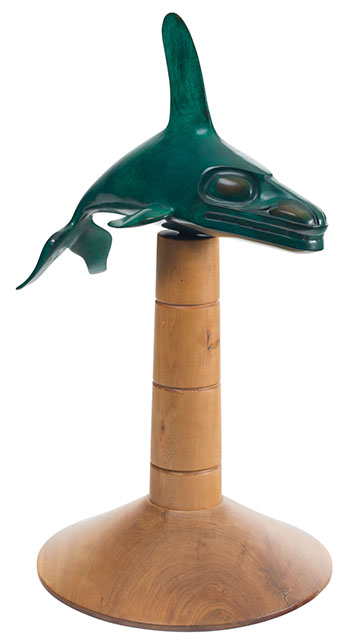 Killer Whale on Clan Hat by William Ronald (Bill) Reid sold for $55,250