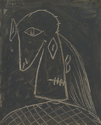 Tête de femme by Pablo Picasso vendu pour $1,321,250