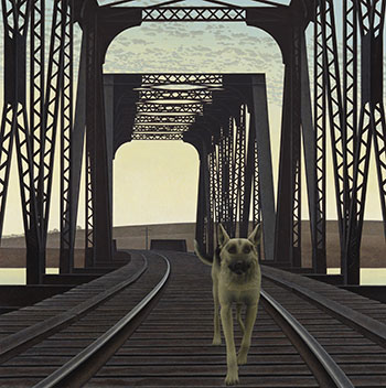 Dog and Bridge by Alexander Colville vendu pour $2,401,250