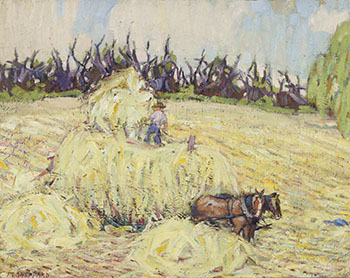 Haying, Combermere by Peter Clapham Sheppard vendu pour $40,250