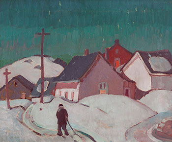 Quebec Village in Winter by Albert Henry Robinson vendu pour $103,250