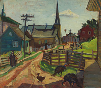 Quebec Village by Kathleen Frances Daly Pepper vendu pour $22,500