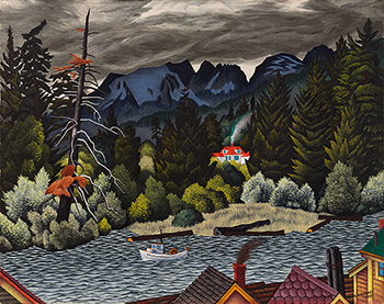 Courtenay River Landscape by Edward John (E.J.) Hughes vendu pour $751,250