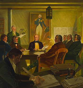 The Council of the Northern Department of Rupert’s Land, Meeting at Norway House, June 21, 1836 by Charles Fraser Comfort vendu pour $49,250