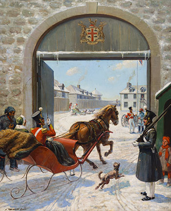 Troops at Upper Fort Garry, 1846–48 by Adam Sherriff Scott vendu pour $73,250