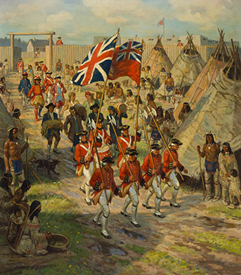Trading Ceremony at York Factory, 1780s by Adam Sherriff Scott vendu pour $97,250