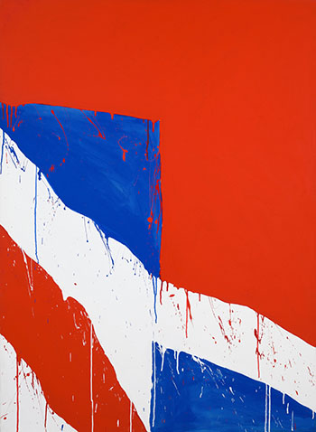 Sans titre (Série Bleu blanc rouge) by Serge Lemoyne sold for $49,250