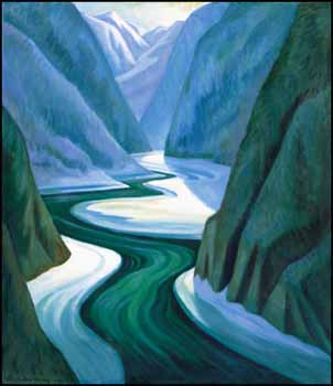 British Columbia River by Nan (Anna Getrude Lawson) Cheney vendu pour $2,420