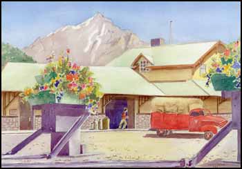 Banff Station by Lila Dicken vendu pour $770