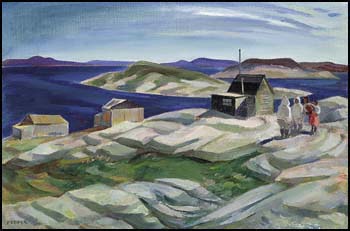 Arctic Village by George Douglas Pepper vendu pour $4,950