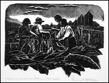 Tobacco Workers (Bright Leaf)
 by Leonard Hutchinson vendu pour $330