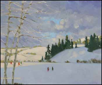 Boxing Day, Corbet Lake by Stafford Donald Plant sold for $1,380