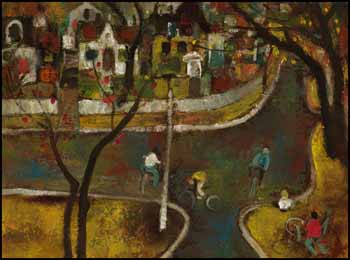The Street by William Arthur Winter vendu pour $3,803