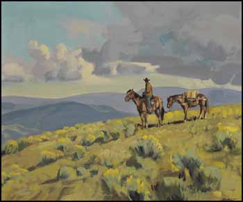 Above the Thompson River Valley by Peter Ewart sold for $3,510