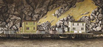 Fishing Village, Newfoundland by Michael French sold for $2,375