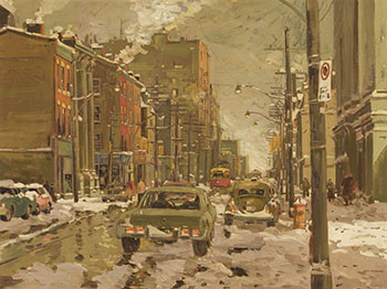 Toronto Street Scene by Arto Yuzbasiyan vendu pour $3,750