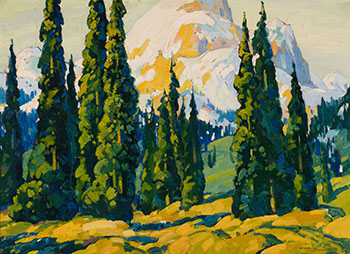 Landscape with Trees by Graham Noble Norwell sold for $3,438