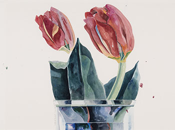 Study for Dream Flowers by William Griffith Roberts sold for $625