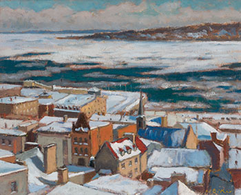 Quebec Rooftops #49 by Antoine Bittar sold for $3,438