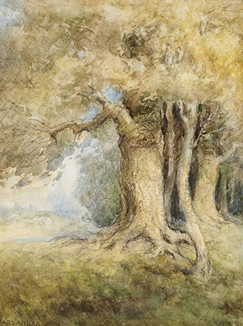 Birch Trees by Carl Henry Von Ahrens vendu pour $875