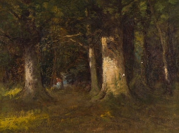 Figures in a Forest by Carl Henry Von Ahrens vendu pour $1,250
