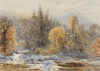 On the River Leder by Hewitt Clifton vendu pour $188
