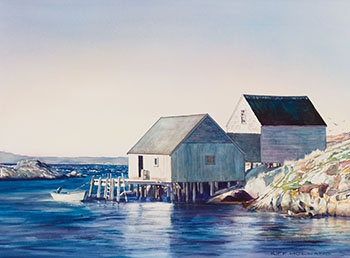 Peggy's Cove by Kiff Holland sold for $525