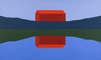 Red Barn Reflected by Charles Pachter sold for $43,250