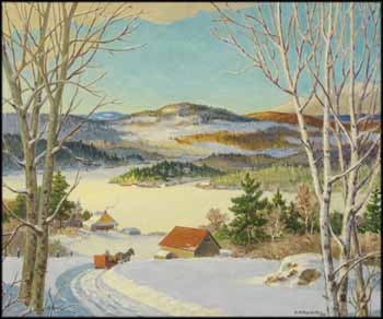 Winter Sleigh Ride by Herbert McRae Miller sold for $1,125
