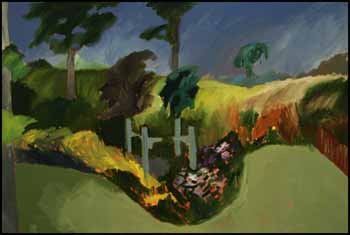 Hillside and Garden by Christopher Broadhurst vendu pour $2,500