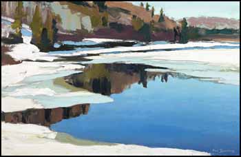 Spring Reflections, Lac Touchette by Ronald Simpkins sold for $750
