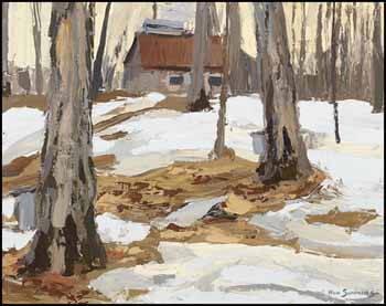 Sugar Camp, Sainte-Monique, PQ by Ronald Simpkins sold for $281
