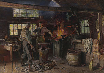 The Blacksmith by Henry Sandham vendu pour $7,500