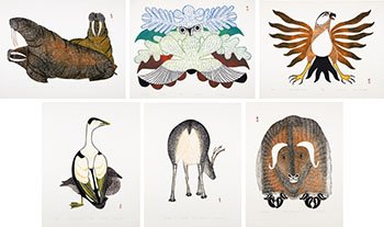 World Wildlife Foundation Inuit Print Collection, 1977 by Various Inuit Artists sold for $2,813