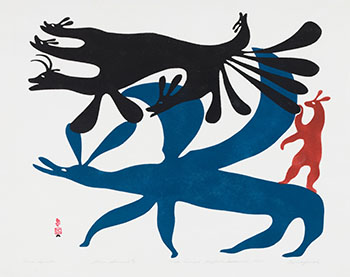Hare Spirits by Kenojuak Ashevak vendu pour $9,375