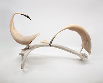 Muskox Horn Snow Geese by Jim Raddi vendu pour $875