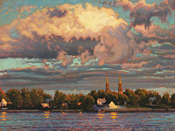 Nuage de soleil by Real Sabourin sold for $1,000