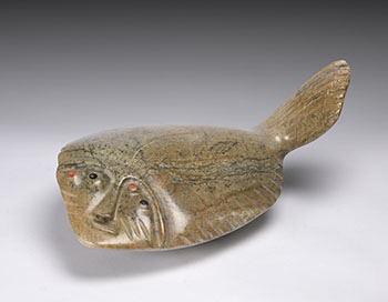 Fish Shaman by David Ruben Piqtoukun vendu pour $1,875