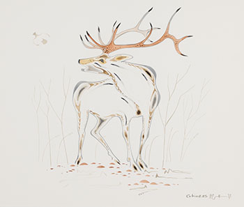 Caribou by Eddy Cobiness sold for $4,375