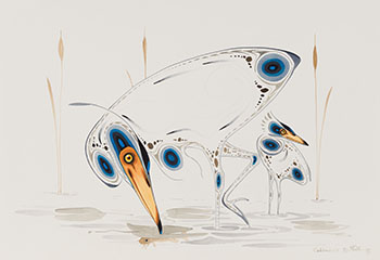 Herons by Eddy Cobiness sold for $3,750