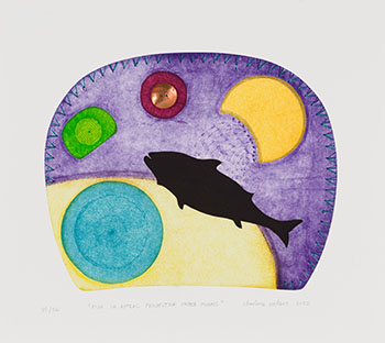 Fish in Astral Projection under Moons by Charlene Vickers vendu pour $344