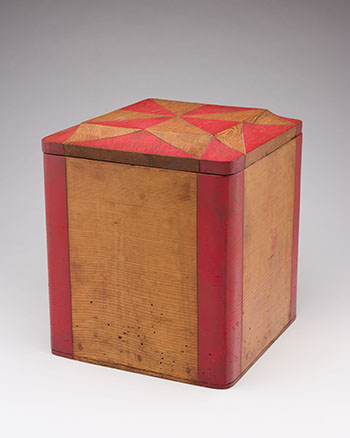 Tlingit Red Corner Box by Unidentified Tlingit Artist sold for $1,500