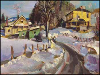St-Jovite (près du lac Ouimet), après-midi de mars by Albert Edward Cloutier sold for $2,106