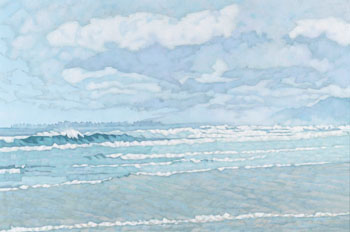 Mackenzie Beach at Tofino by Deborah Lougheed Sinclair vendu pour $1,250